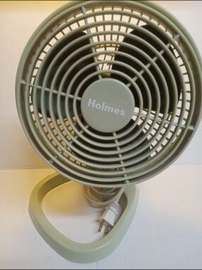 Vintage HolmesTable Fan Model HAOF-85) Works Great Oscillating Option See Video